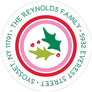 Christmas Return Address Labels-Return Address Label-The Write Choice