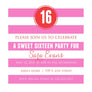 Tween to Sweet 16 Birthday Invitations-Stationery-The Write Choice