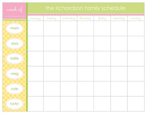 Weekly Scheduling Pads-Notepad-The Write Choice