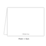 Blue Gingham Folded Note-Stationery-The Write Choice