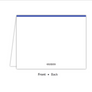 Classic Border Cobalt Folded Note-Stationery-The Write Choice