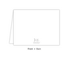 Classic White Folded Note-Stationery-The Write Choice