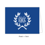 Wedding Wreath Royal Folded Note-Stationery-The Write Choice