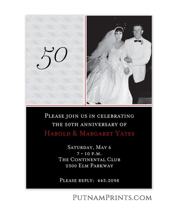 Anniversary Party Invitations-Invitations-The Write Choice