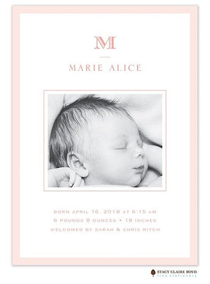 Girl Birth Announcements-Invitations-The Write Choice