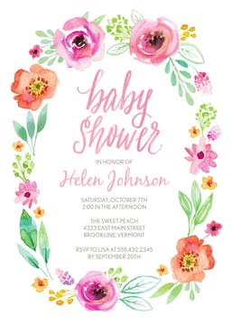 Baby Girl Shower Invitations-Invitations-The Write Choice
