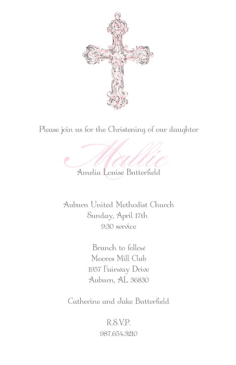 Baptism & Christening Invitations-Invitations-The Write Choice