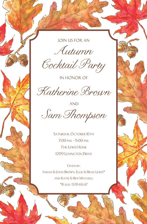 Fall Party Invitations-Invitations-The Write Choice