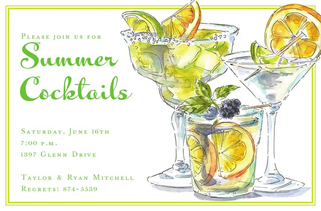 Summer Party Invitations-Invitations-The Write Choice