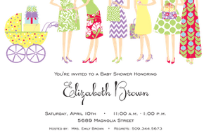 Baby Girl Shower Invitations-Invitations-The Write Choice