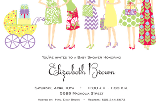 Baby Girl Shower Invitations-Invitations-The Write Choice