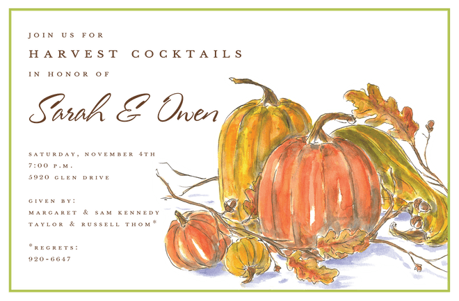 Fall Party Invitations-Invitations-The Write Choice