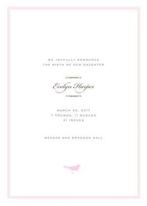 Girl Birth Announcements-Invitations-The Write Choice
