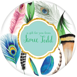 Adult Gift Tag Stickers-Name Labels-The Write Choice