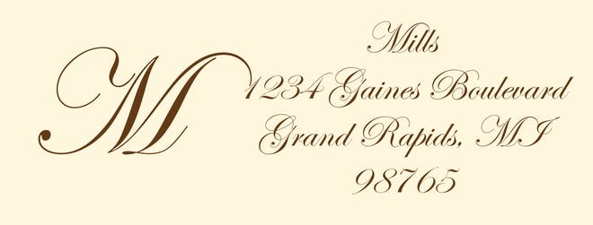 Return Address Labels-Return Address Label-The Write Choice