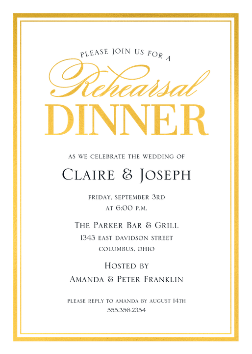 Rehearsal Dinner Invitations-Invitations-The Write Choice