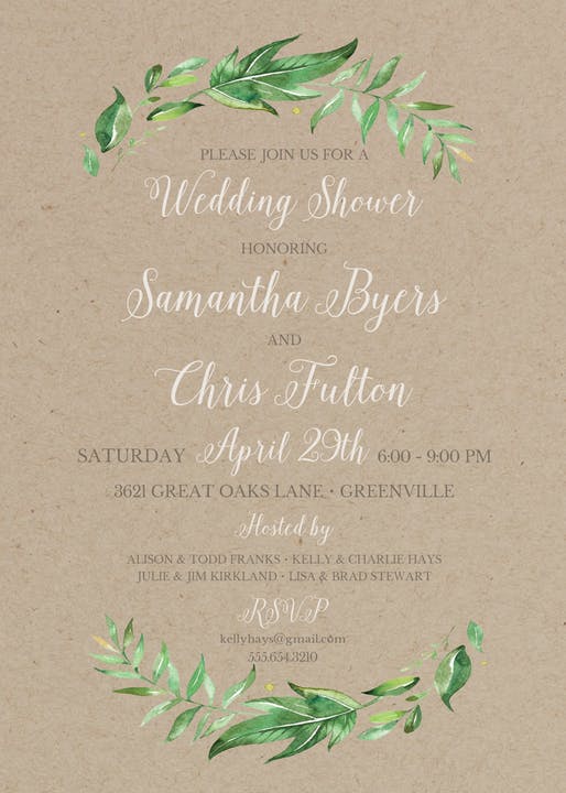 Couples Shower Invitations-Invitations-The Write Choice