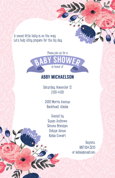 Baby Girl Shower Invitations-Invitations-The Write Choice