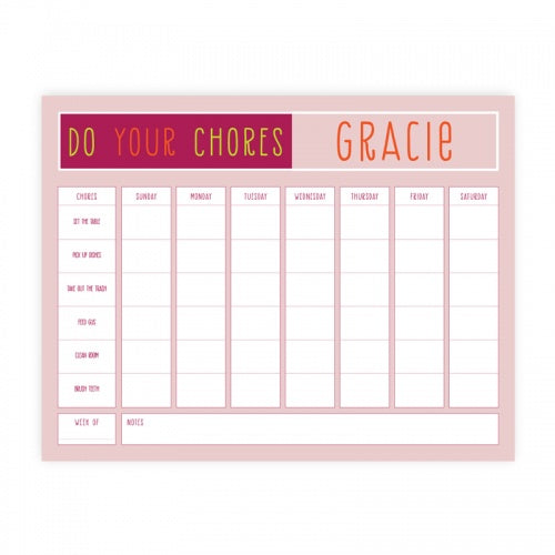 Kid Chore Charts-Chore Chart-The Write Choice