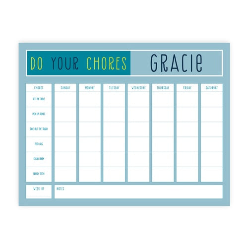 Kid Chore Charts-Chore Chart-The Write Choice
