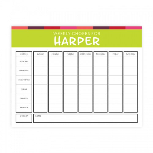 Kid Chore Charts-Chore Chart-The Write Choice