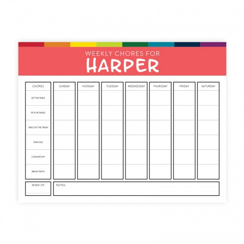 Kid Chore Charts-Chore Chart-The Write Choice