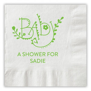 Letter Pressed Napkins-Napkins-The Write Choice