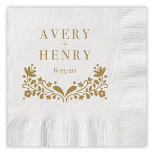 Letter Pressed Napkins-Napkins-The Write Choice