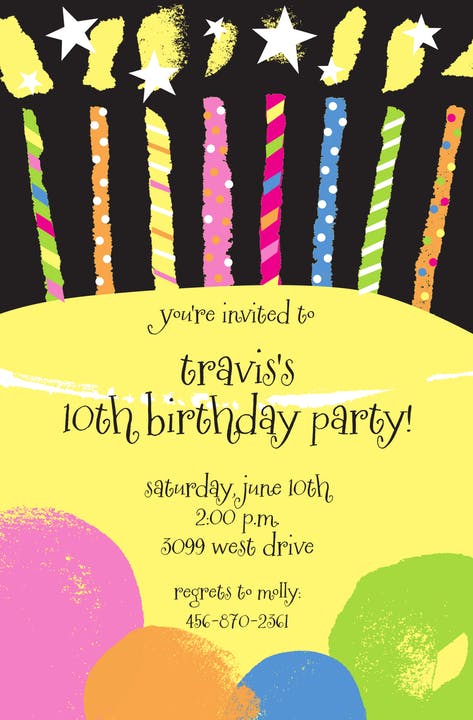 Kid Birthday Invitations-Invitations-The Write Choice