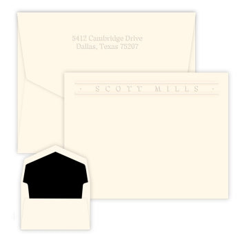 Banner Card - Embossed-Stationery-The Write Choice