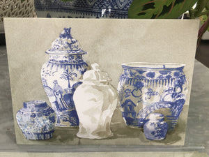 Classic Chinoiserie Pottery Note-Stationery-The Write Choice