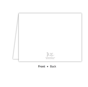 Classic White Folded Note-Stationery-The Write Choice