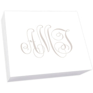 Henley Watercolor Monogram Super Slab-Notepad-The Write Choice